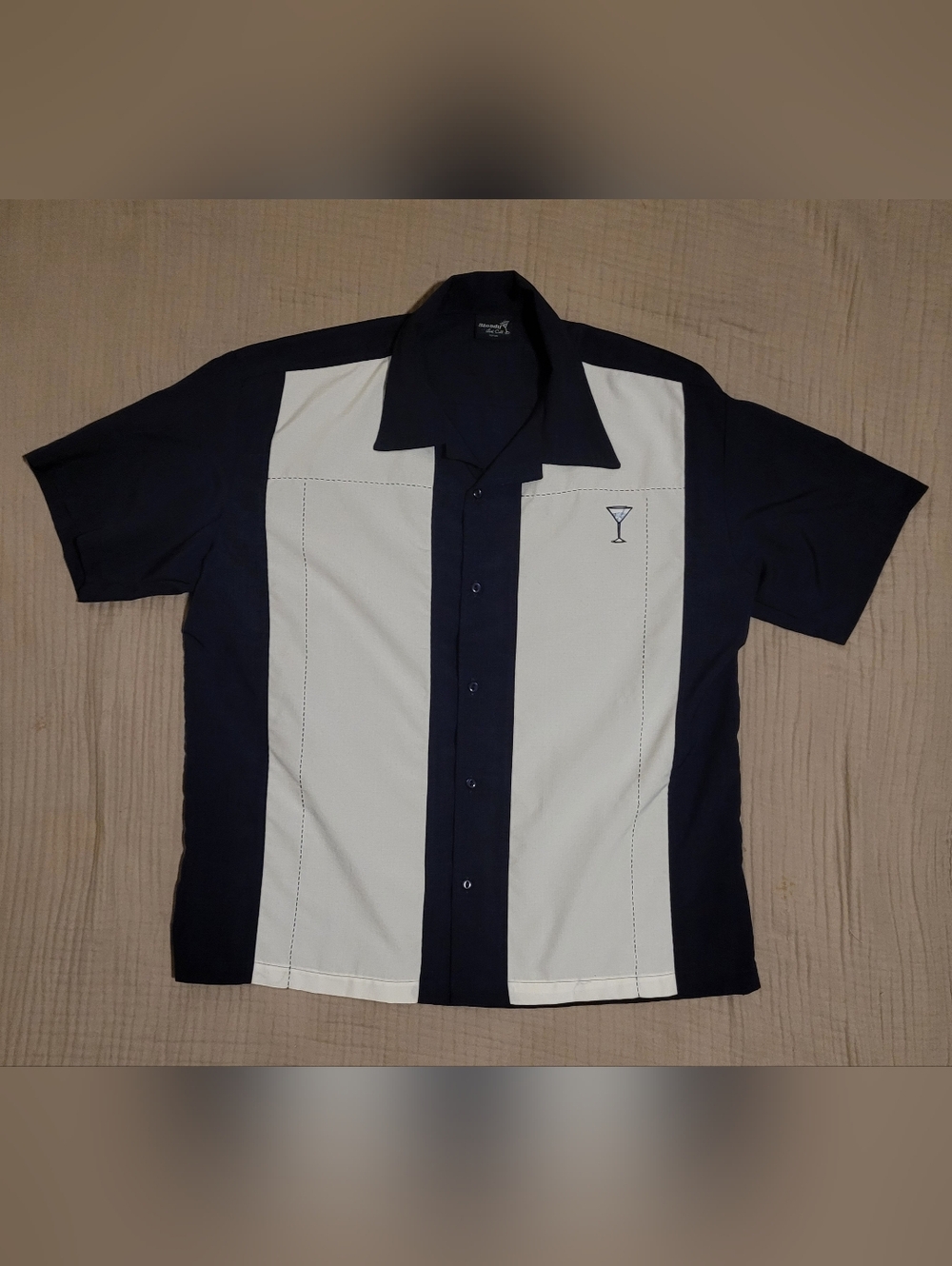 ​Vintage Y2K Steady Last Call Martini Bowling Shirt L